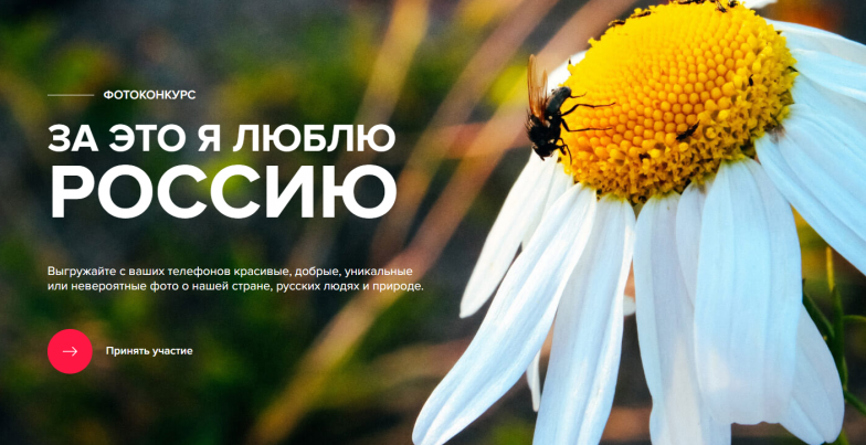 Конкурс фото- и видеоработ "За это я люблю Россию"